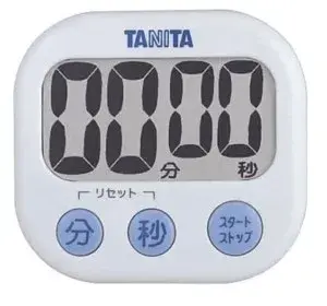 19Amazon.co.jp_ TANITA 厨房 计时器 带磁铁 大屏幕 100分钟 白色 TD-38