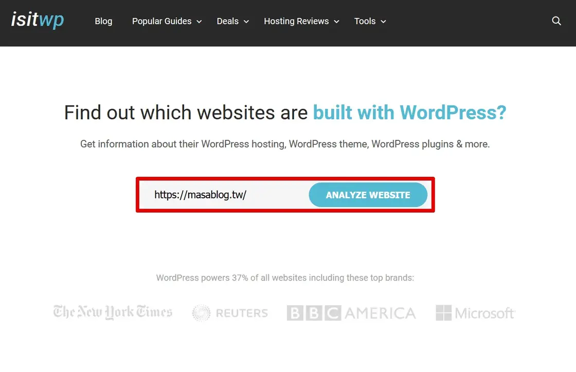 IsItWP - Free WordPress Theme Detector